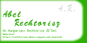 abel rechtorisz business card